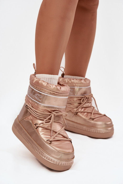 Snehule Dámske so štýlovými detailmi O'NEILL LISA INOMEN HIGH 90253012.99U zlatej farby