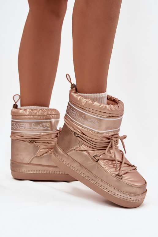 Snehule Dámske so štýlovými detailmi O'NEILL LISA INOMEN HIGH 90253012.99U zlatej farby