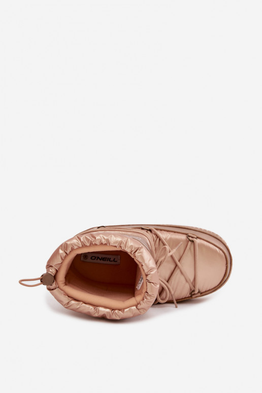 Snehule Dámske so štýlovými detailmi O'NEILL LISA INOMEN HIGH 90253012.99U zlatej farby