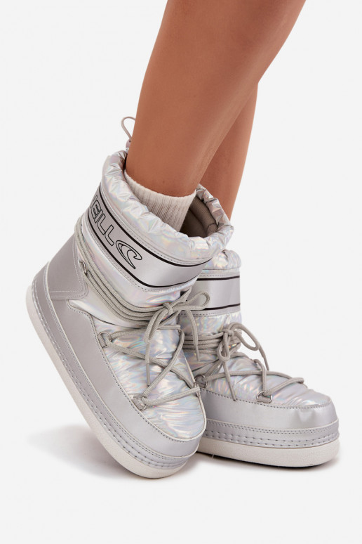 Snehule Dámske so štýlovými detailmi O'NEILL LISA INOMEN HIGH 90253012.99S strieborná farba