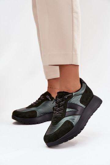 Tenisky model obuvi Dámske s platformou Vinceza 58561 khaki farby