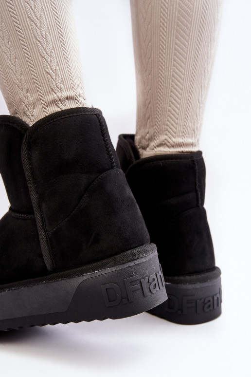 Vegetárian INodoodporne Snehule s platformou D.Franklin DFSH371004 čierna