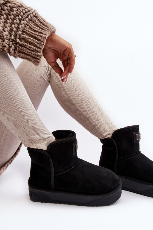 Vegetárian INodoodporne Snehule s platformou D.Franklin DFSH371004 čierna