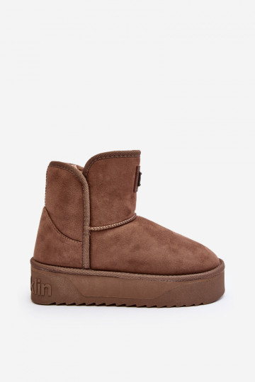 Vegetárian Snehule s platformou D.Franklin DFSH371004 béžová 2