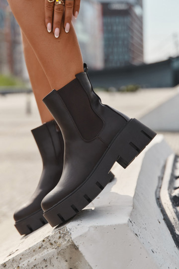 Štýlové pašiltiné dámske čižmy z eko kože v tmavej hnedej farbe "Fivienne" 2