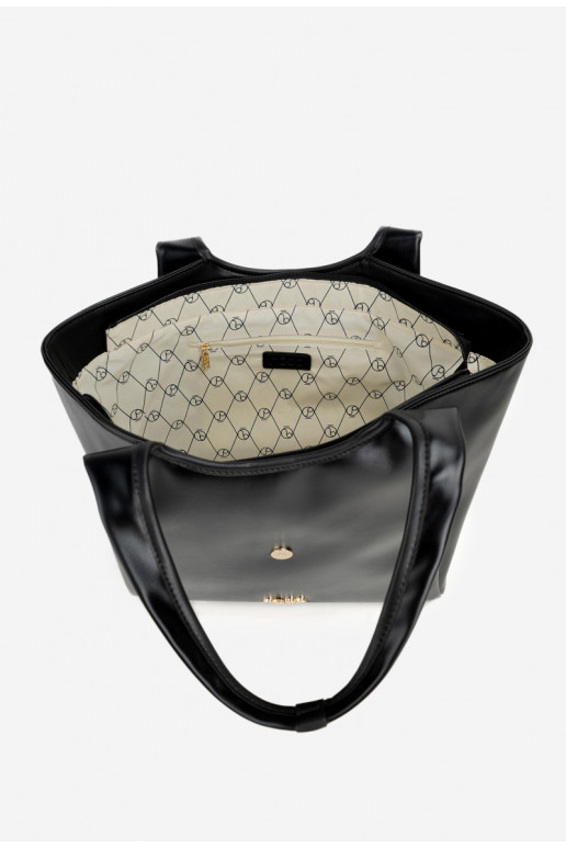 Kabelka Zapnutékupujúcika s prackami NOBO BAG6010-020 čierna