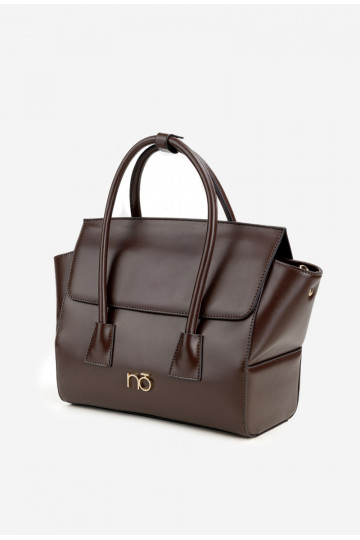Kabelka na batožinu NOBO BAG5810-M17 čokoládová 2