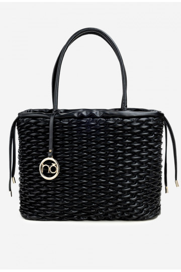 Kabelka typu nákupný košík NOBO BAG5940-020 čierna
