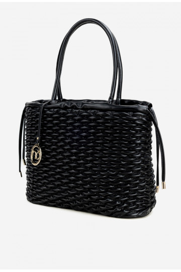 Kabelka typu nákupný košík NOBO BAG5940-020 čierna 2