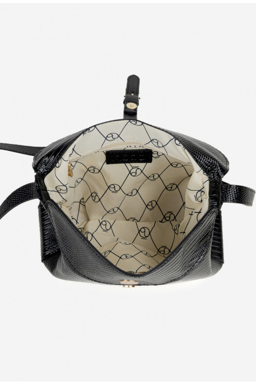 Kabelka PoštárkaDrobnym Tłoczeniem NOBO BAG5780-M20 čierna