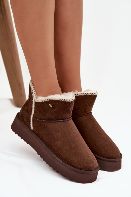 Snehule Dámske s platformou INrangler 20253093.IKU CzekoladoIne