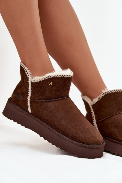 Snehule Dámske s platformou INrangler 20253093.IKU CzekoladoIne