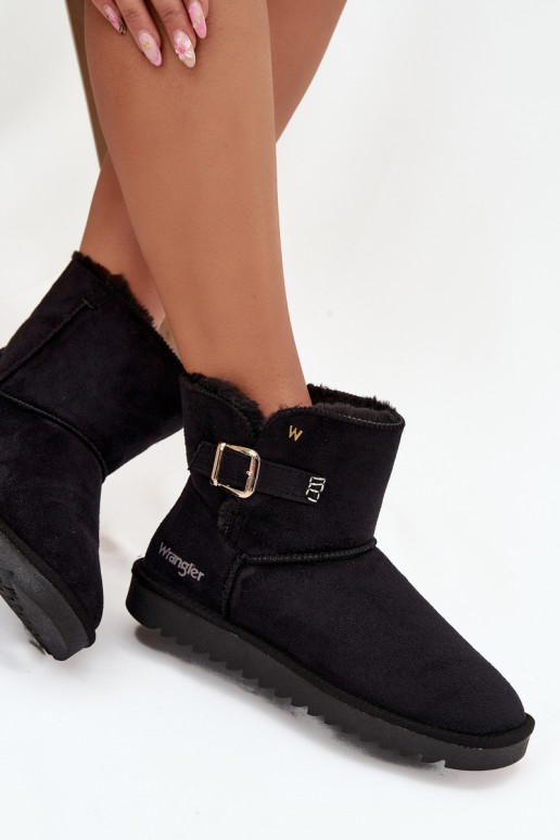 Snehule Dámske s prackami INrangler 20253091.25Y čierna