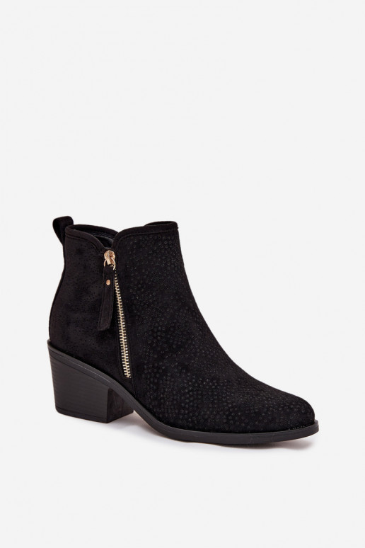 čižmy v kovbojskom štýle Dámske s podpätkami S.Barski HY52-538 čierna čižmy v kovbojskom štýle Dámske s podpätkami S.Barski HY52-538 čierna