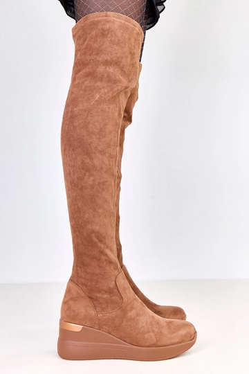 Hnedé čižmy z umelého...