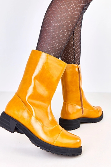 Oranžové dámske kotníkové...