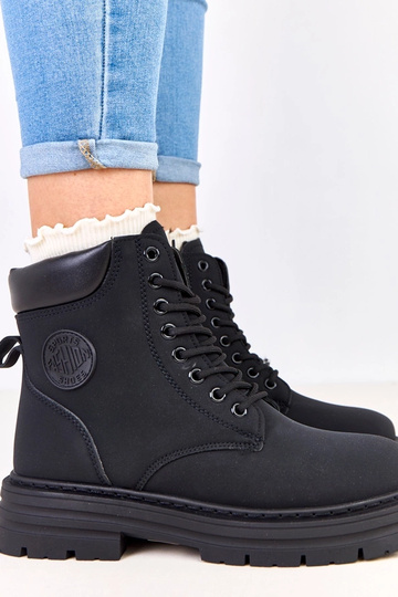 Čierne teplé traperky z... 2