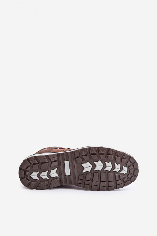 zahriať sa topánky pánske McBraun Hnedá farba