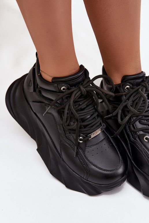 Tenisky model obuvi Dámske pravá koža GOE SS2N4036 čierna