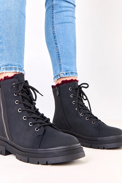 Čierne dámske pracovné topánky z...