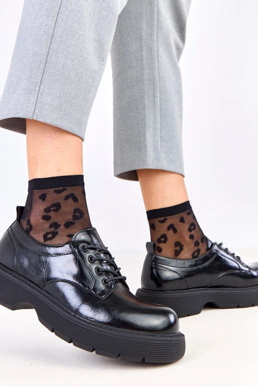 Čierne dámske poltopánky na platforme...