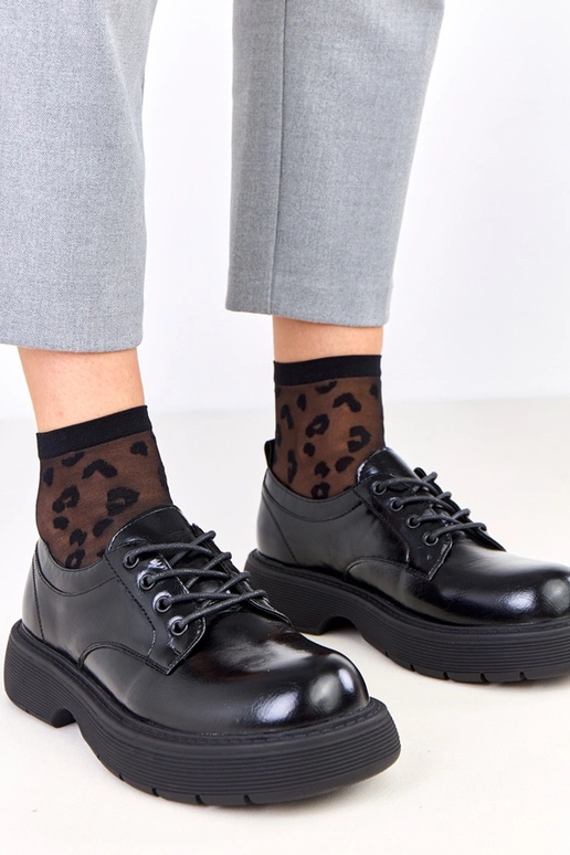 Čierne dámske poltopánky na platforme...