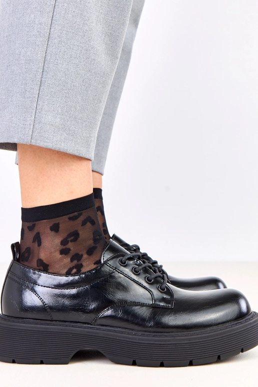 Čierne dámske poltopánky na platforme...