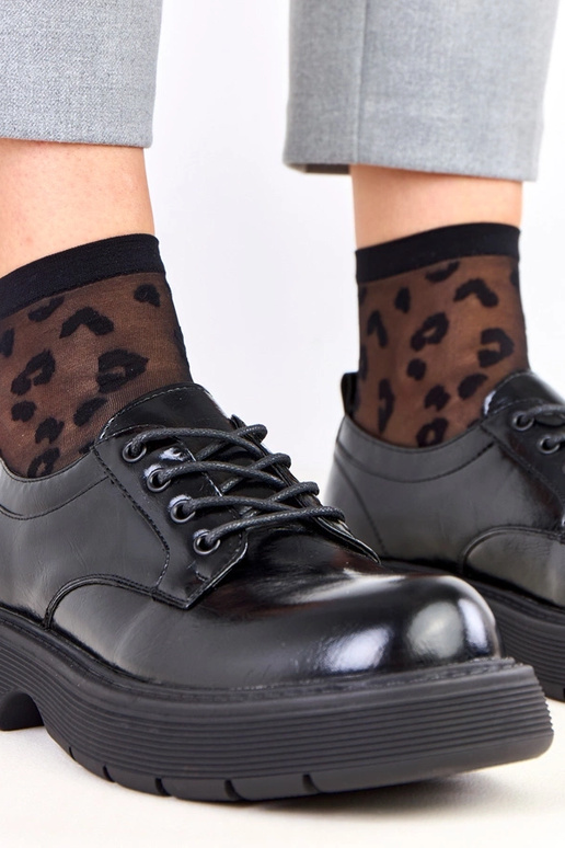 Čierne dámske poltopánky na platforme...