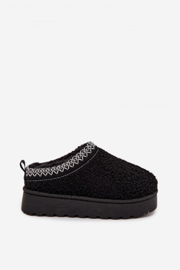 Snehule deti mládež s kožušinou Typu Baranek čierna Selathiel 2