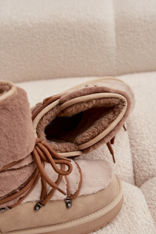 Snehule Dámske s kožušinou D.Franklin DFSH370012 béžová