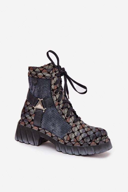 Kožené Pracovné členkové topánky Dámske Máciejka 07072-03 Rôzne farby