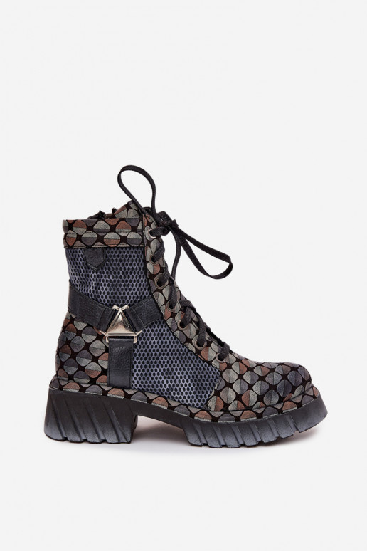 Kožené Pracovné členkové topánky Dámske Máciejka 07072-03 Rôzne farby