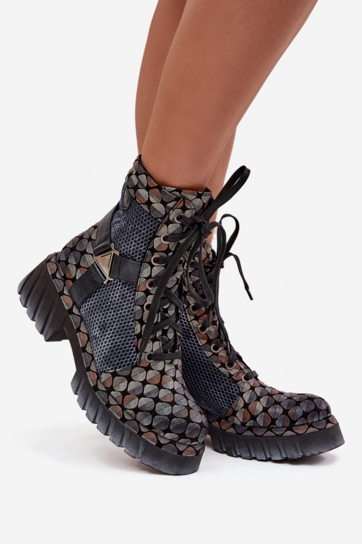 Kožené Pracovné členkové topánky Dámske Máciejka 07072-03 Rôzne farby