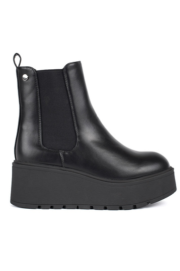 čierna Dámske čižmy na kline