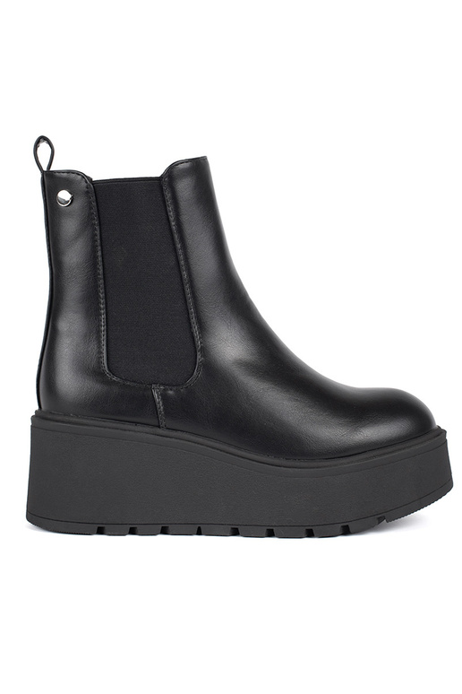 čierna Dámske čižmy na kline