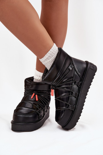 Snehule Dámske s platformou D.Franklin DFSH370020 čierna