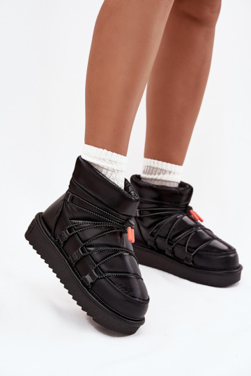 Snehule Dámske s platformou D.Franklin DFSH370020 čierna 2