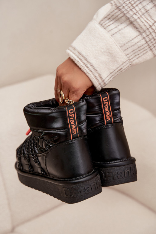 Snehule Dámske s platformou D.Franklin DFSH370020 čierna