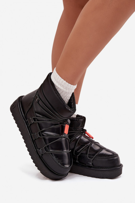 Snehule Dámske s platformou D.Franklin DFSH370020 čierna