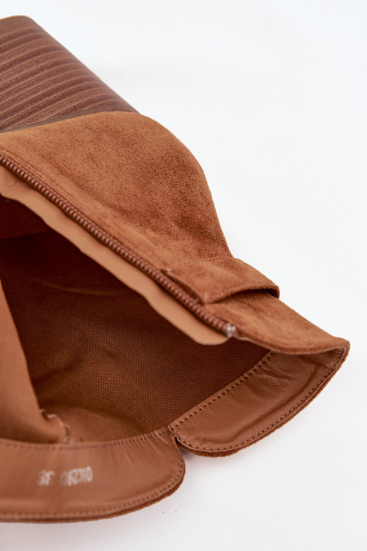 Dámske čižmy so strapcami Hnedá farba Rosabella