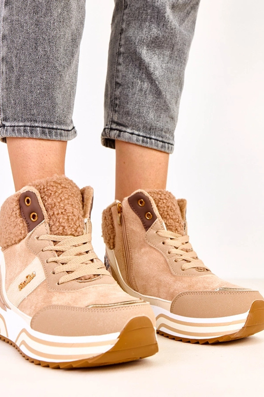 Tmavosivé vysoké teplé športové...