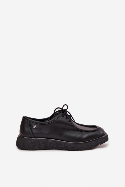 Kožené topánky Dámske Máciejka K7189-01 čierna Kožené topánky Dámske Máciejka K7189-01 čierna