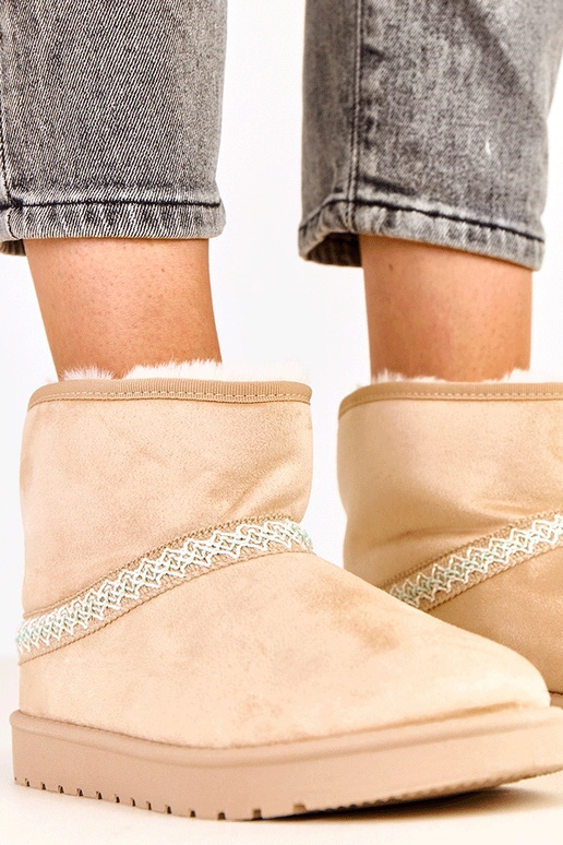 Pieskové nízke snehové topánky z...