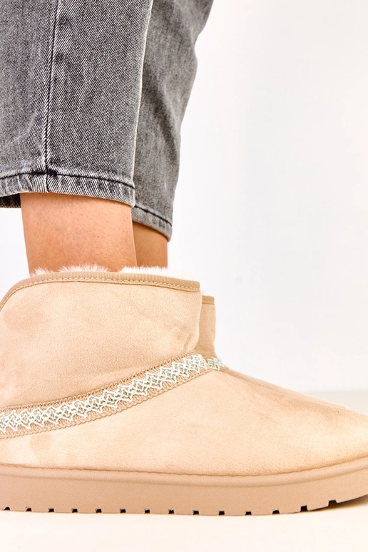 Pieskové nízke snehové topánky z...