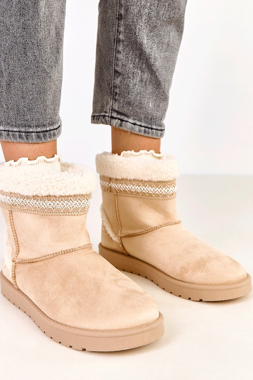 Pieskové nízke snehové topánky...