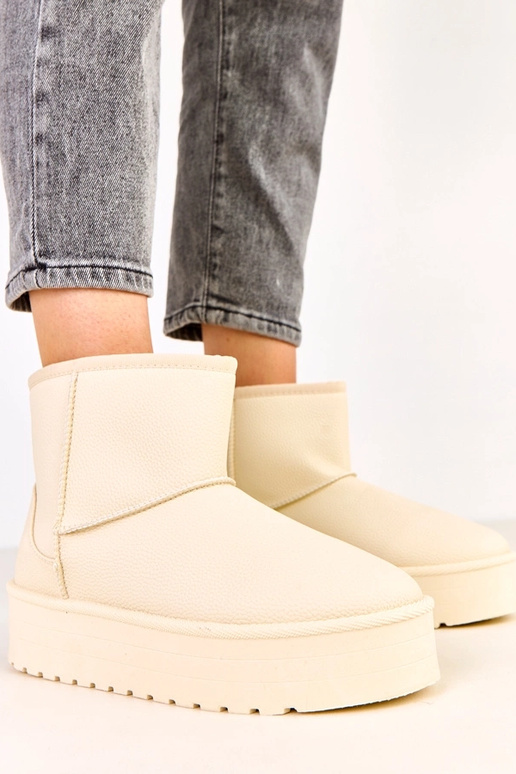 Pieskové nízke snehové topánky s...