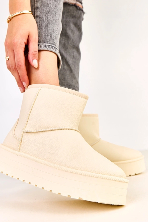 Pieskové nízke snehové topánky s...