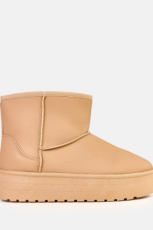 Hnedé nízke snehové topánky s...