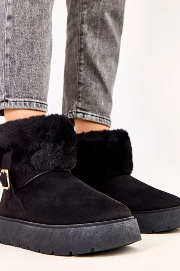 Čierne snehové topánky s... 2