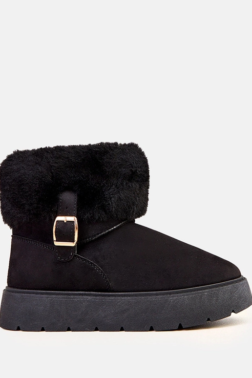 Čierne snehové topánky s platformou...